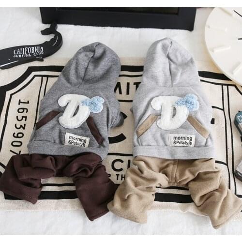 Letters Pet Dog Clothes Winter Warm Dog Bathrobe Jumpsuits Dog Pajamas Thick Coats Clothing For Dogs Cat Yorkie Maltese Chiwawa