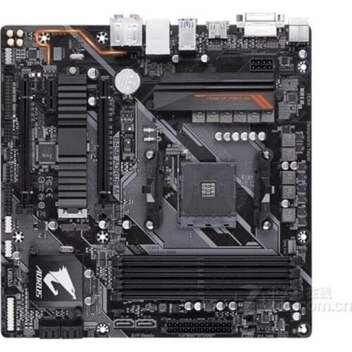 Original Used GA-B450 AORUS M Motherboard for Gigabyte B450 AORUS M B450 AM4 DDR4 Supports R3 R5 R7 1700 2600 2700