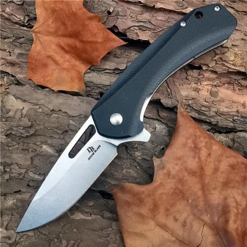 Outdoor Tactical Camping Hunting Survival Pocket Quick Folding Knife D2 Blade G10 Handle 58~60HRC Fruit Collection Knife Knives