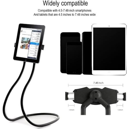 Hanging Neck Phone Holder 360 Degree Adjustable Mount Universal Phone Bracket For iPhone Huawei Flexible Rotate Phone Stand LN