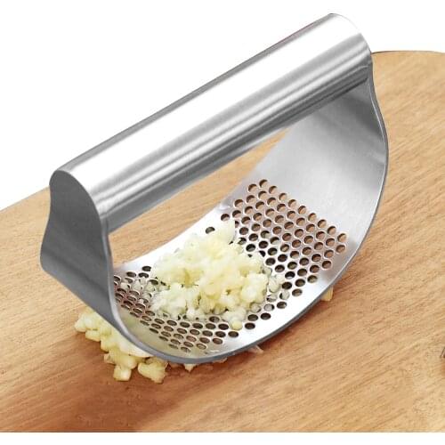Stainless Steel Garlic Press Professional Kitchen Gadgets New Garlic Press Rocker For Kitchen Convenience