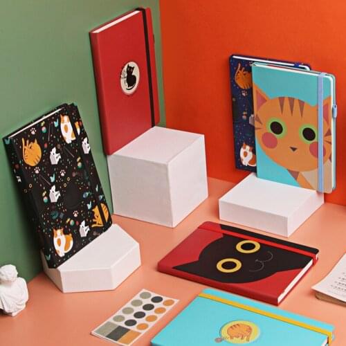 Cute Cartoon Cat B6 Diary Notebook School Supplies Writing Pads Girl Student Kids Planner Gift