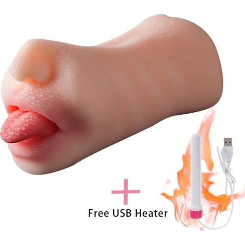 Sex Oral Toys For Man Artificial Vagina Pussy Masturbators Cup 3D Deep Throat Anal Soft Silicon Male Doll Ass Penis Massage