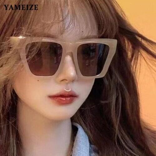 Trend 2021 Square Sunglasses Women Retro Cat Eye Brand Designer Luxury Glasses Ladies Vintage Eyeglasses Lunette De Soleil Femme