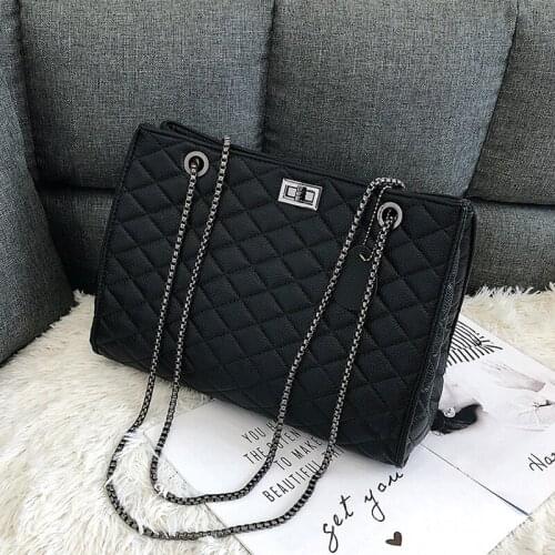 2019 Women Tote Bag Casual Hand Bags Big Capacity Woman Shoulder Bag Large Ladies Shopping Bags The Chain High Quality