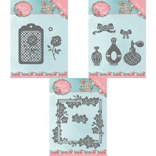 Piggy Craft metal cutting dies cut die mold Flower tag frame kettle Scrapbook paper craft knife mould blade punch stencils dies