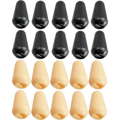 20Pcs Plastic Toggle Switch Tips Knobs Cap for ST SQ Electric Guitars