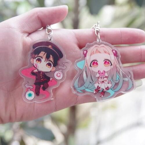 Anime Toilet-bound Hanako-Kun Jibaku Shounen Acrylic Keychain Toilet Bound Nene Yashiro Minamoto Kou Pendant Keyrings Key Chain