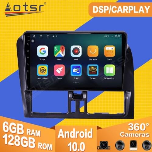 For Volvo XC60 2009 2010 -2012 Android 10 Car Tape Radio Recorder Multimedia Player Stereo GPS Navi Video PX6 Head Unit No 2 din