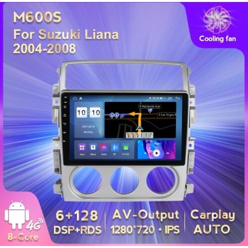 IPS HD 1280*720 Android 11 Car GPS Navigation DVD Multimedia Player for Suzuki Liana 2004 - 2008 Stereo Player Carplay AUTO WIFI