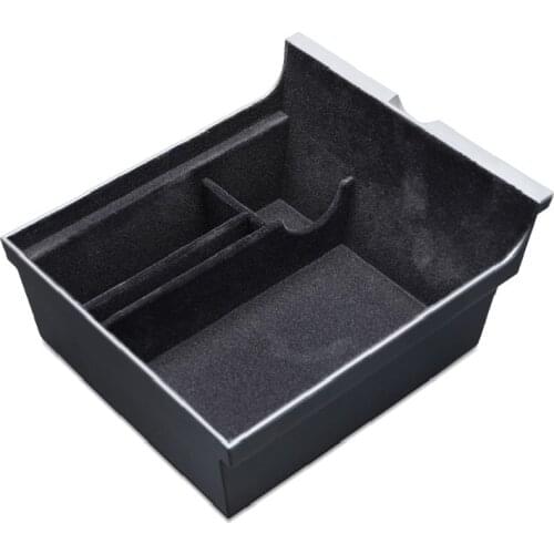 Car Central Armrest Storage Box For Tesla Model 3 2021 Accessories Center Console Flocking Organizer Containers Car Interior