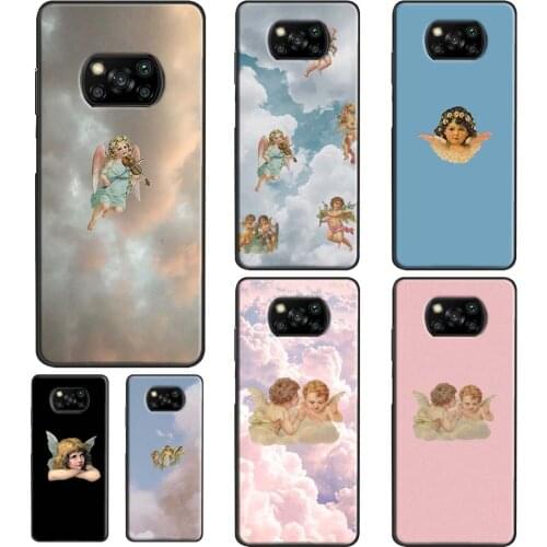 Renaissance Angel Aesthetic For POCO X3 Pro M3 F1 F2 F3 Case For Xiaomi Mi Note 10 Lite 9 9T 10T Pro Mi 11 Ultra Cover