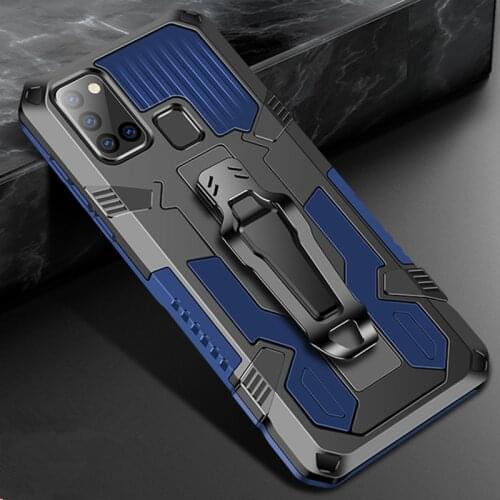 For Samsung A21s case Case Armor Luxury Belt Clip Shockproof Cases for Samsung Galaxy A21s A 21s A71 A51 A50 A30 A20 Stand Cover