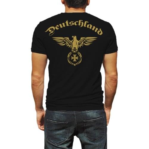 Deutschland Germany T-Shirt Golden Empire Eagle Cross T Shirt 2019 New 3D T Shirt Men Funny Tee Shirts Short Sleeve Funny Tees