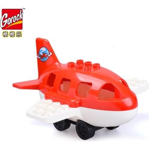 Airplane airport aircraft Model figure big Building Block Kit Buildable kid educational toy Compatible All Brands Big block