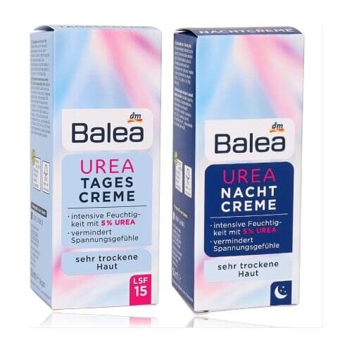 Germany Balea 5%Urea Day Night Cream for Very Dry Skin Intensive Moisturizer Moisturizing Face Cream Improve Skin Elasticity