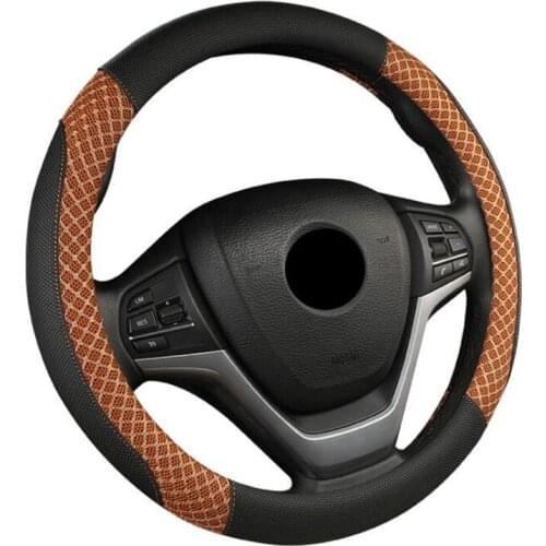 Summer Car Steering Wheel Cover braid + Handbrake cover + Car Automatic Covers Ice silk Gear shift 3pcs car accessories