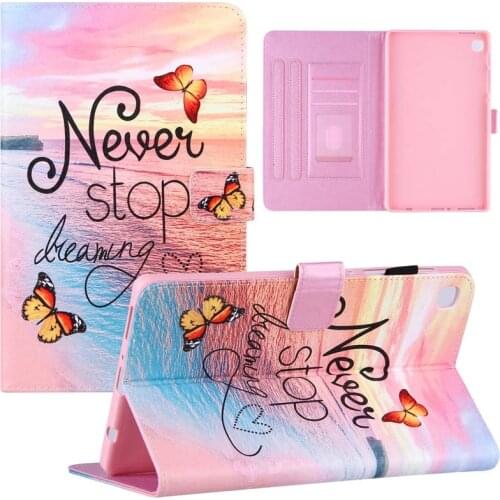 Cute Case For Samsung Galaxy Tab A7 Lite 8.7 inch 2021 SM-T220 SM-T225 Soft Cover with Flower Butterfly Marble Printing