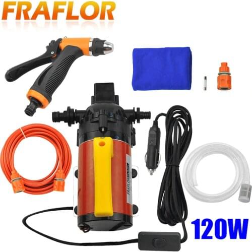 120W Watts Washing Device Portabable Intelligent High Pressure Car Wash 12V Car Washer Water Gun Steam Car Wash Machine