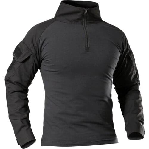 Male Outdoor Tactical Military Hiking T-Shirts Army Camouflage Long Sleeve Sports T Shirt Breathable Sport Clothes Pro Wear