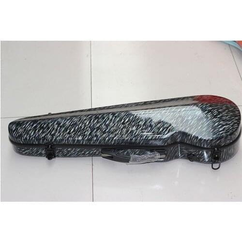 New Fasshion violin 4/4 fiddle full size composite carbon fiber case bag with bow holders & straps