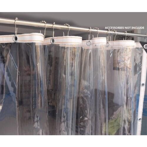 New Clear Tarp Transparent PVC Soft Glass Home Balcony Windproof Rain Curtain Outdoor Pavilion Succulent Plants Sun Cloth Cover