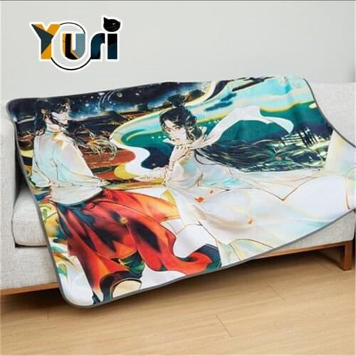 Original TGCF Tian Guan Ci Fu Original Hua Cheng Xie Lian Sanglang Comics 120cm x 160cm Blanket Sa