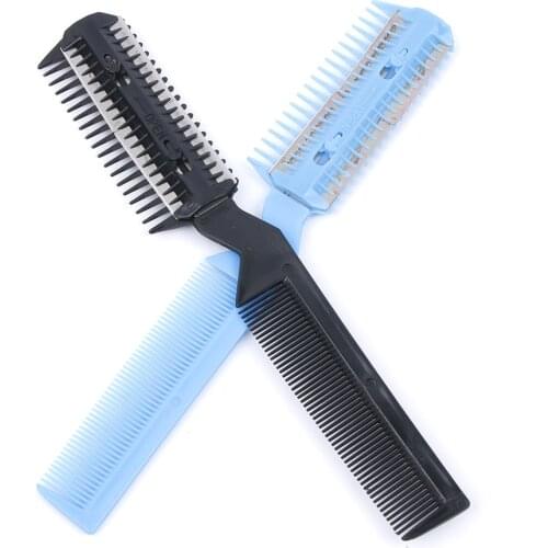Hair Cutter Comb, Shaper Hair Razor With Comb, Split Ends Hair Trimmer Styler,Double Edge Razor Blades For pet Thin & Thick Hair