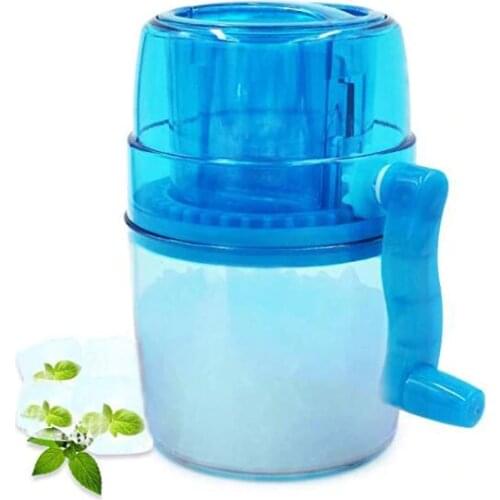 Handle DIY Ice Crusher Manual Multifunction Portable Ice slush Maker home Snow Cone Smoothie Ice Block Making Machine Ice Shaver