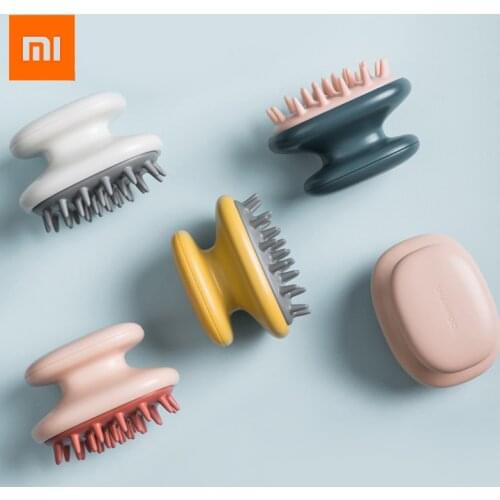Xiaomi Jordan&Judy Silicone Head Hair Washing Comb Body Massager Brush Scalp Massage Brush Body Shower Brush Bath Spa Slimming