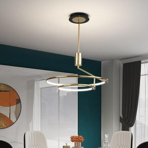 Modern Minimalist Bedroom Chandelier Atmospheric Room LED Lighting Art Creative Personality Nordic Luxury Chandelier Lighting