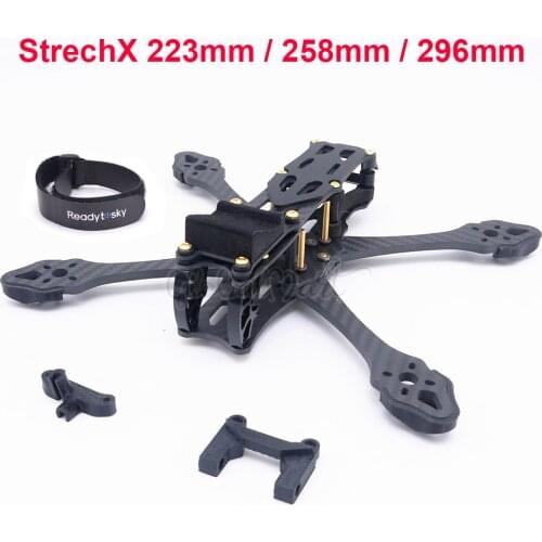 StrechX 5inch 223mm / 6inch 258mm / 7inch 296mm FPV Carbon Fiber Frame Quadcopter Kit for FPV Racing Drone Spare Parts RC Parts