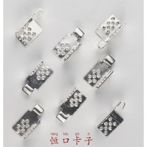 10/20/30/40/50/100PCS Underfloor Heating Film Clamps Special Silver Connectors Clamps For Connect Cable