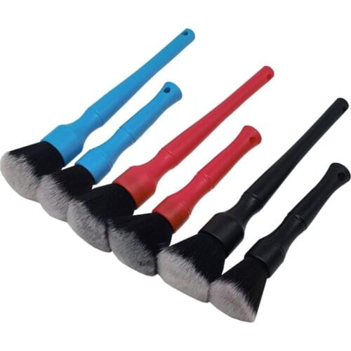 2 Pcs/set Car Detailing Brush Super Soft Hair Cleaning Brush For Car Interior Air Outlet Cleaning Washing
