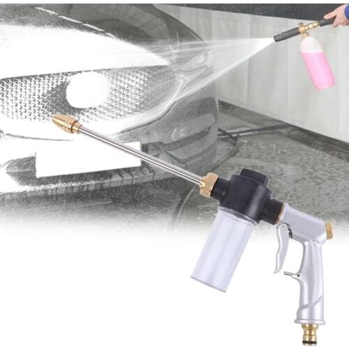 Car Wash Machine Garden Watering Hose Nozzle Sprinkler High Pressure Foam Sprayer Big Water Flow Car Lengthening Washing Sprayer