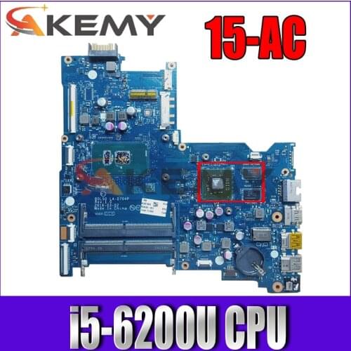 BDL50 LA-D704P for HP 15-AY 15-AC 250 G5 Laptop motherboard CPU i5 6200U DDR4 100% test work 858580-601 854936-601
