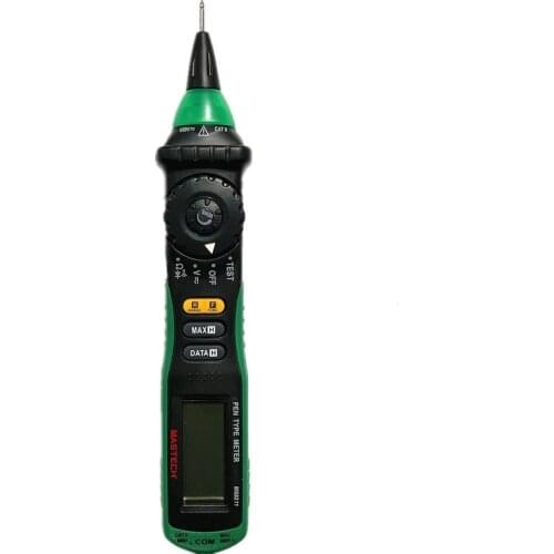 MASTECH MS8211 Digital Multimeter Voltage Detector LCD Tester Auto Manual Range AC DC 600V Ohm Test Leads Non-Contact