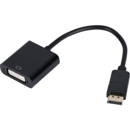 DisplayPort DP male to DVI female adapter cable converter for PC laptop to TV projector monitor converter for PC notebook