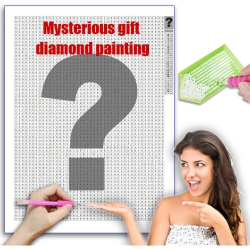 XUEQIXIOZU 5D Mysterious Diamond Painting Photo Custom DIY Surprise Rhinestone Picture Diamond Embroidery Decoration Gift