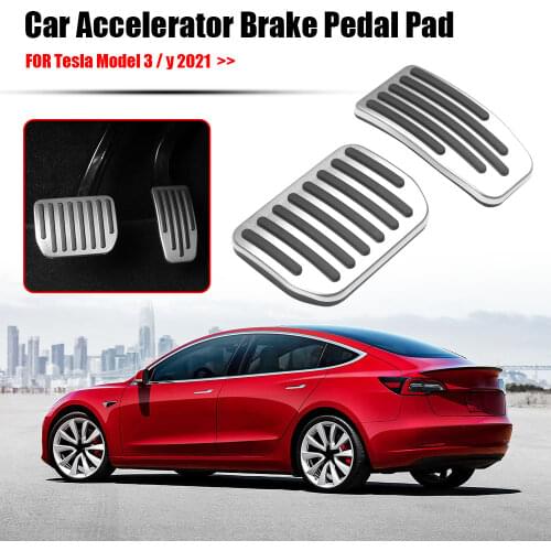 Accelerator Pedal Cover Brake Pedal Pad Car Accessories Brake Rest Pedal Pad for Tesla Model 3 Y 2021 Accessories