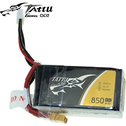 TATTU Lipo Battery 3S 850mAh 45C Battery 11.1V XT30 XT60 Plug FPV Frame Drone Quadcopter Helicopter RC Car