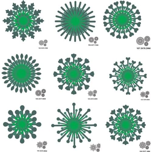 3pcs flower Metal Cutting Dies Stencils For DIY Scrapbooking Decorative Embossing Paper Cards Album Making Handcraft Die Cutting