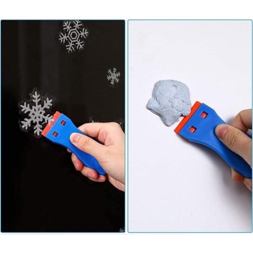 Reusable Plastic Razor Scraper for Craft Vinyl Weeding Decal Sticker Remover Scraper Tool Easily Remove LBE