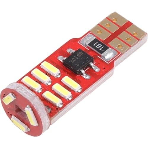 New CAN-bus Error Free 15-SMD T10 W5W LED 5W5 4014 Marker Light Lamp White New Drop shipping