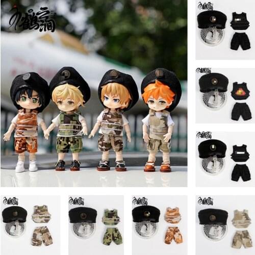 Ob11 baby clothes new GSC clay Man Doll BJD clothes Molly camouflage uniform Suit Shorts spot men