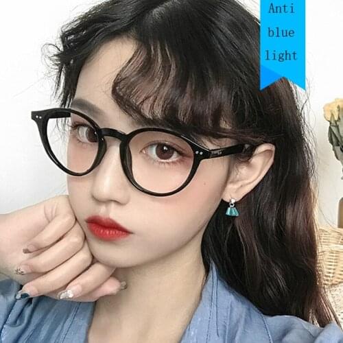 Blue Light Glasses Men Computer Round Glasses Gaming Goggles Fashion Transparent Eyewear Frame Women Anti Blue Ray Eyeglasses