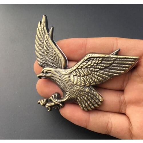 Bronze Metal 3D Eagle Hawk Logo Car Motorcycle Trunk Emblems Badge Decal Sticker