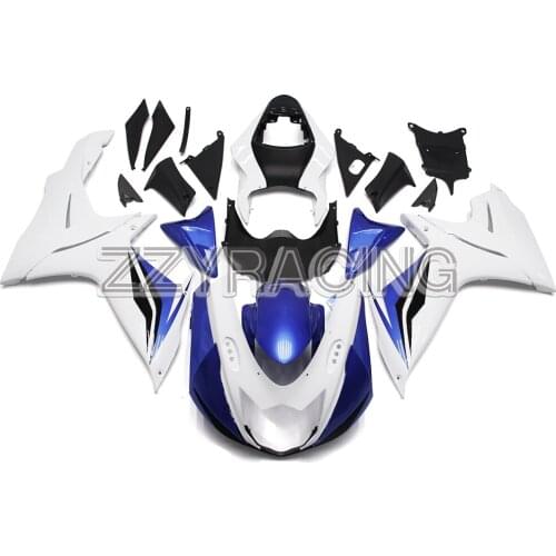 Full Motorcycle Fairings Kit for Suzuki GSXR600 GSXR750 K11 2011 2012 2013 2014 2015 2016 ABS Plastic Body Work White Blue Cover