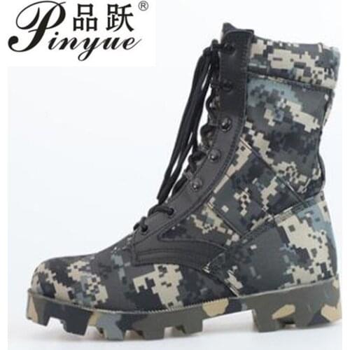 Casual men Hiking Shoes Rubber Sole Outdoor Lace up Sport Shoes Camouflage Shoes Sneakers Work Shoes Ankle Short Boots