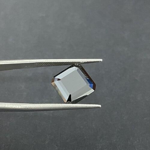 On Sale 6.5*6.5mm Asscher Cut D VVS Loose Popular Color Black Stone Moissanite Diamond Synthetic (Lab Created)